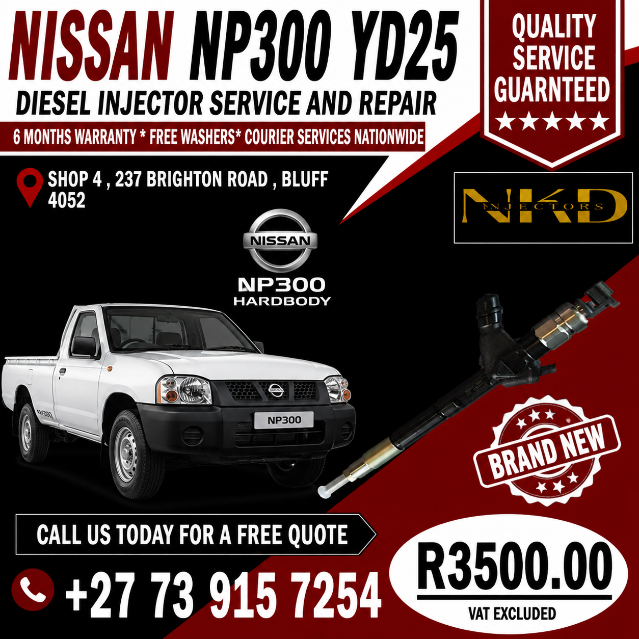 NP300(BRAND NEW ) MB4 INJECTORS - Private Seller NP300(BRAND NEW ) MB4 INJECTORS - Private Seller
