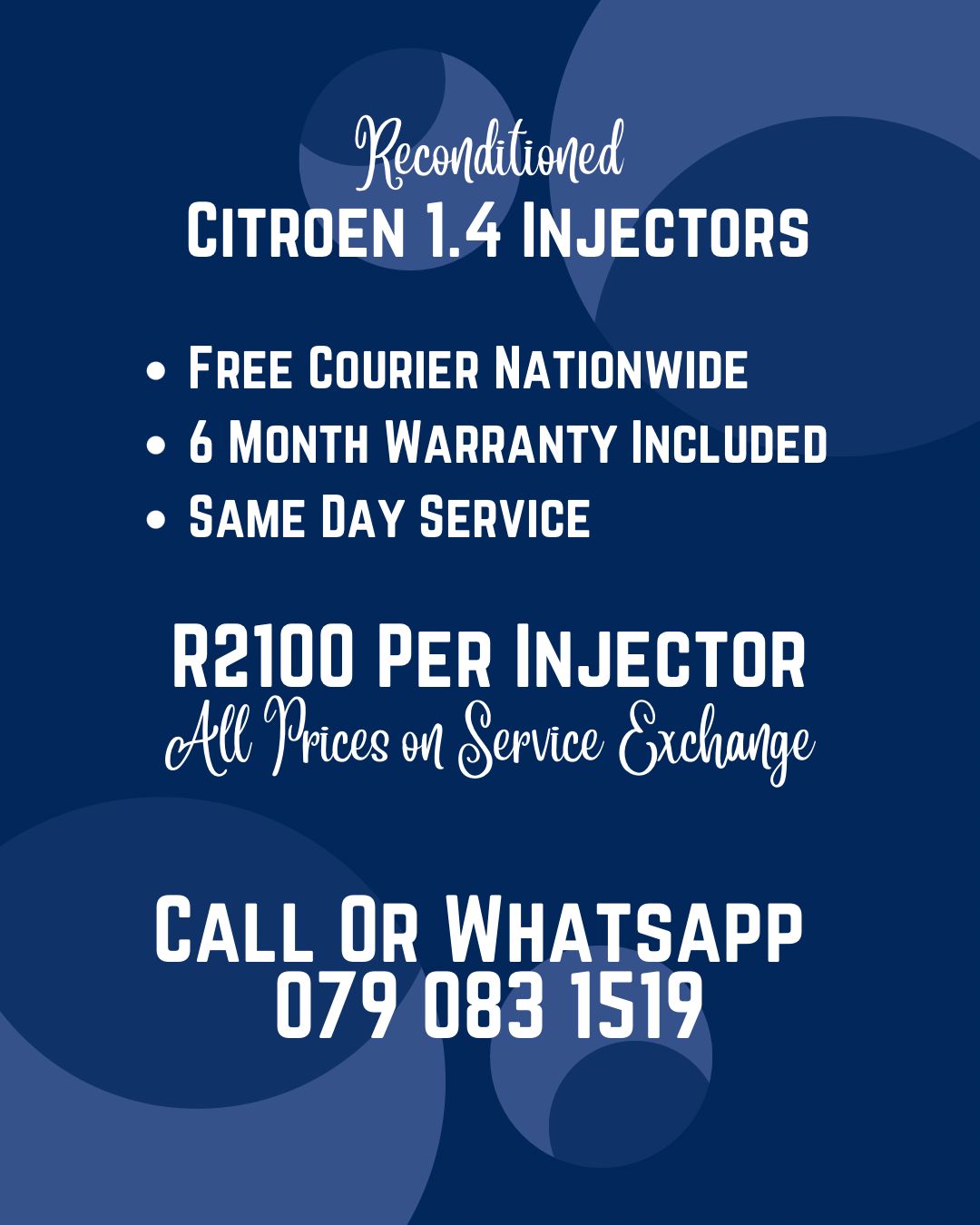 CITROËN 1.4 INJECTORS FOR SALE WITH WARRANTY INCLUDED - Private Seller CITROËN 1.4 INJECTORS FOR SALE WITH WARRANTY INCLUDED - Private Seller