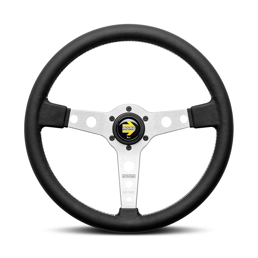 Momo VPRO370SILBR Prototipo 370mm Silver Spoke Sport Steering Wheel