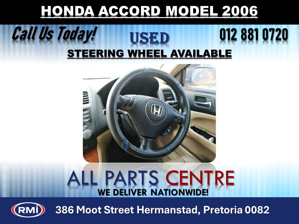2006 Honda Accord Used Steering Wheel for Sale 2006 Honda Accord Used Steering Wheel for Sale