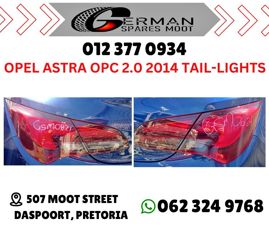 Opel Astra OPC 2.0 2014 Tail-Lights