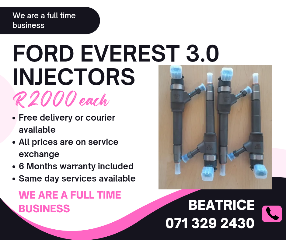 FORD EVEREST 3.0 DIESEL INJECTORS FOR SALE WITH WARRANTY - Private Seller FORD EVEREST 3.0 DIESEL INJECTORS FOR SALE WITH WARRANTY - Private Seller