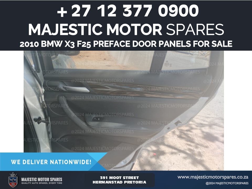 2010 BMW X3 F25 preface door panels for sale - Private Seller 2010 BMW X3 F25 preface door panels for sale - Private Seller