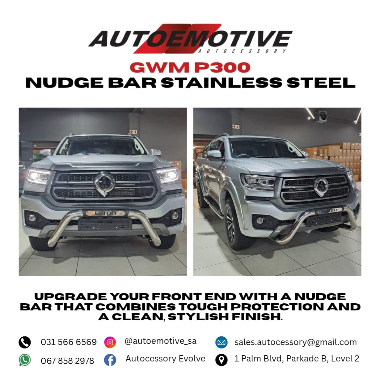 GWM P300 Nudge Bar Stainless Steel - Private Seller GWM P300 Nudge Bar Stainless Steel - Private Seller
