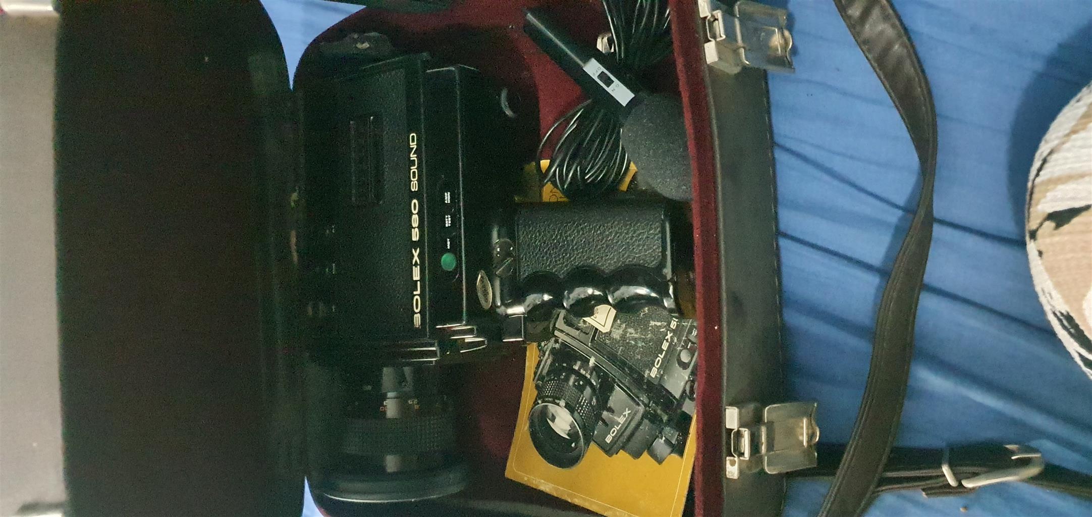 Sekonic 8 projector & Bolex 580 XL Sound 8mm camera (Super8) Vintage