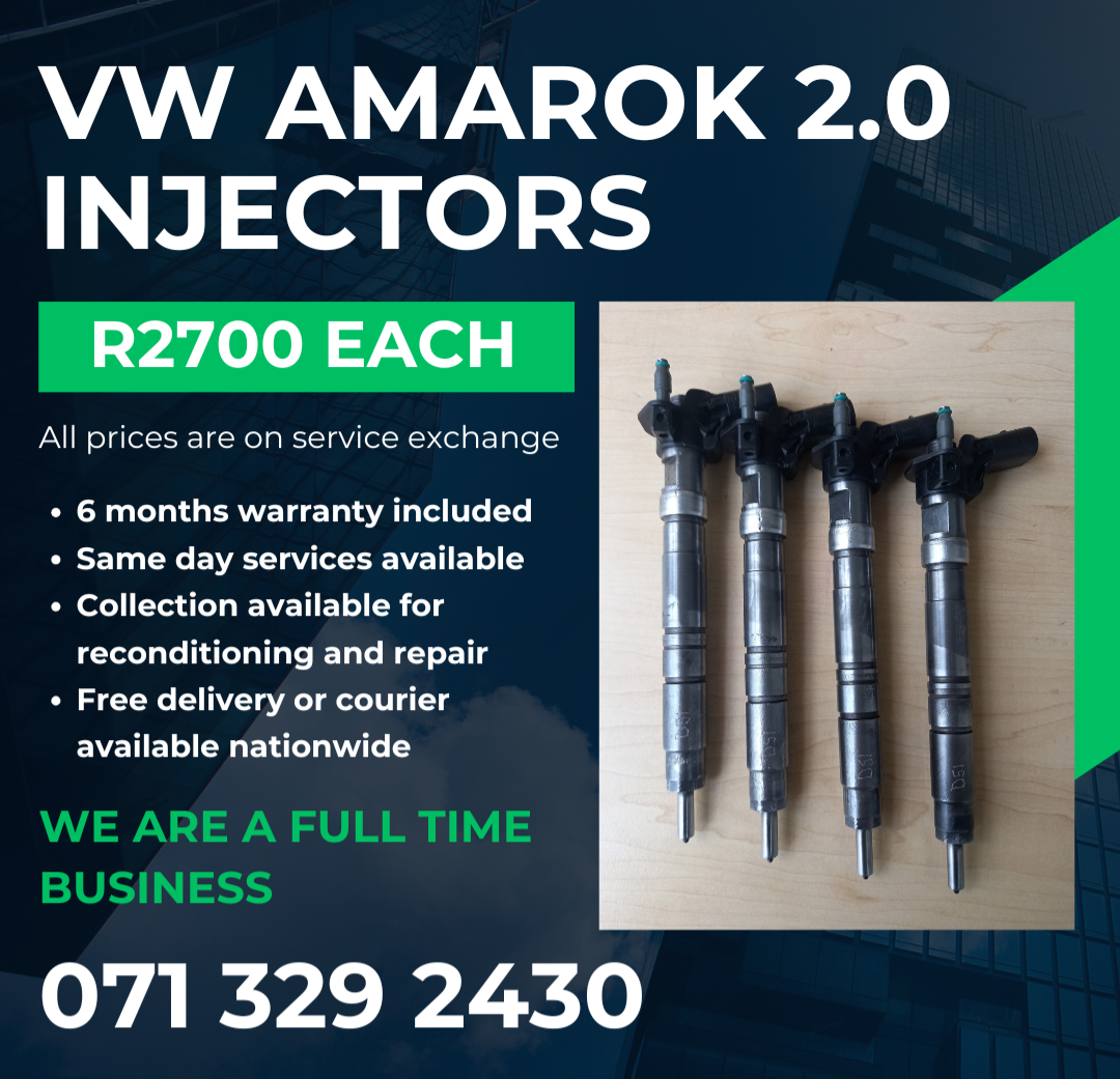 VW AMAROK 2.0 INJECTORS FOR SALE WITH WARRANTY ON - Private Seller