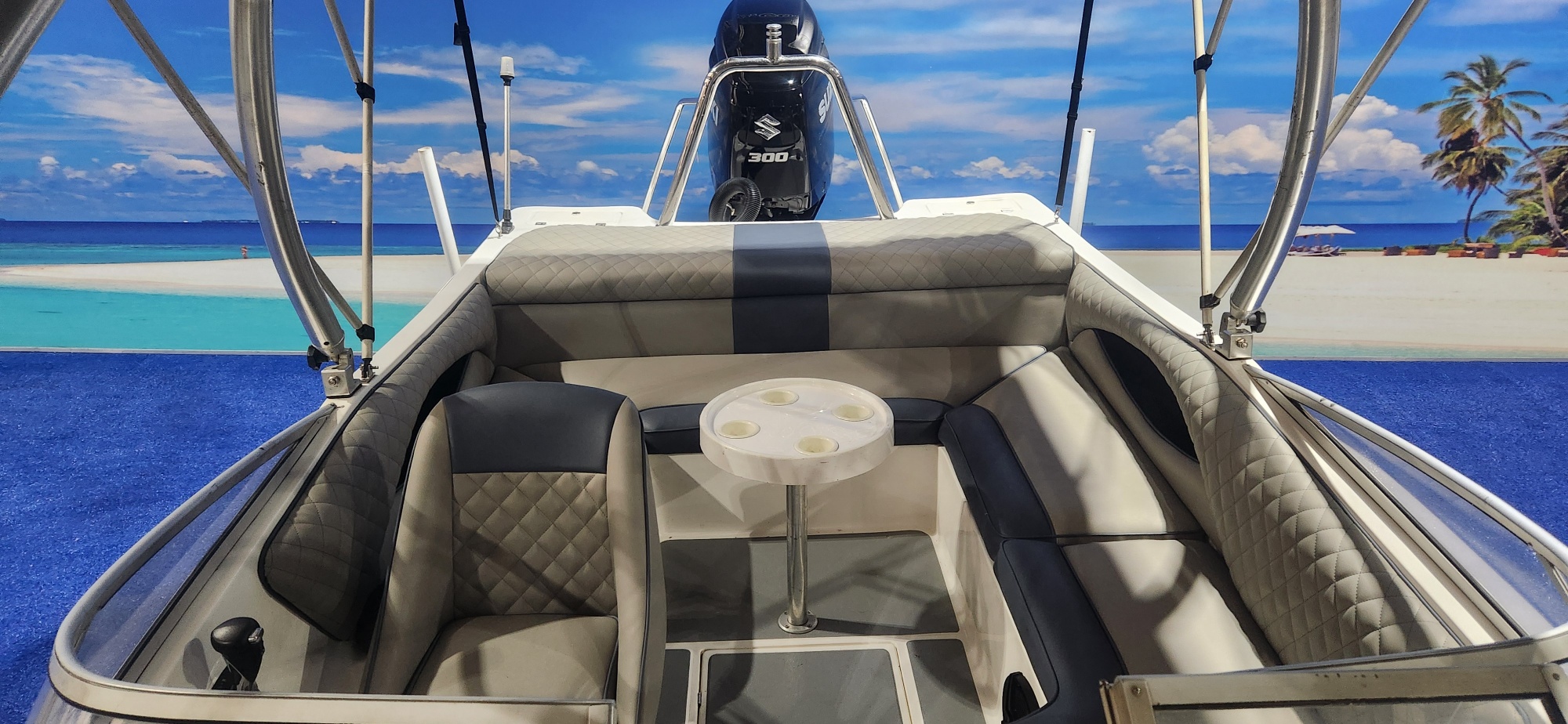 CLASSIC 210 ON TRAILER 300 HP SUZUKI 4 STROKE 2017 MODEL MOTOR 128 HOUR