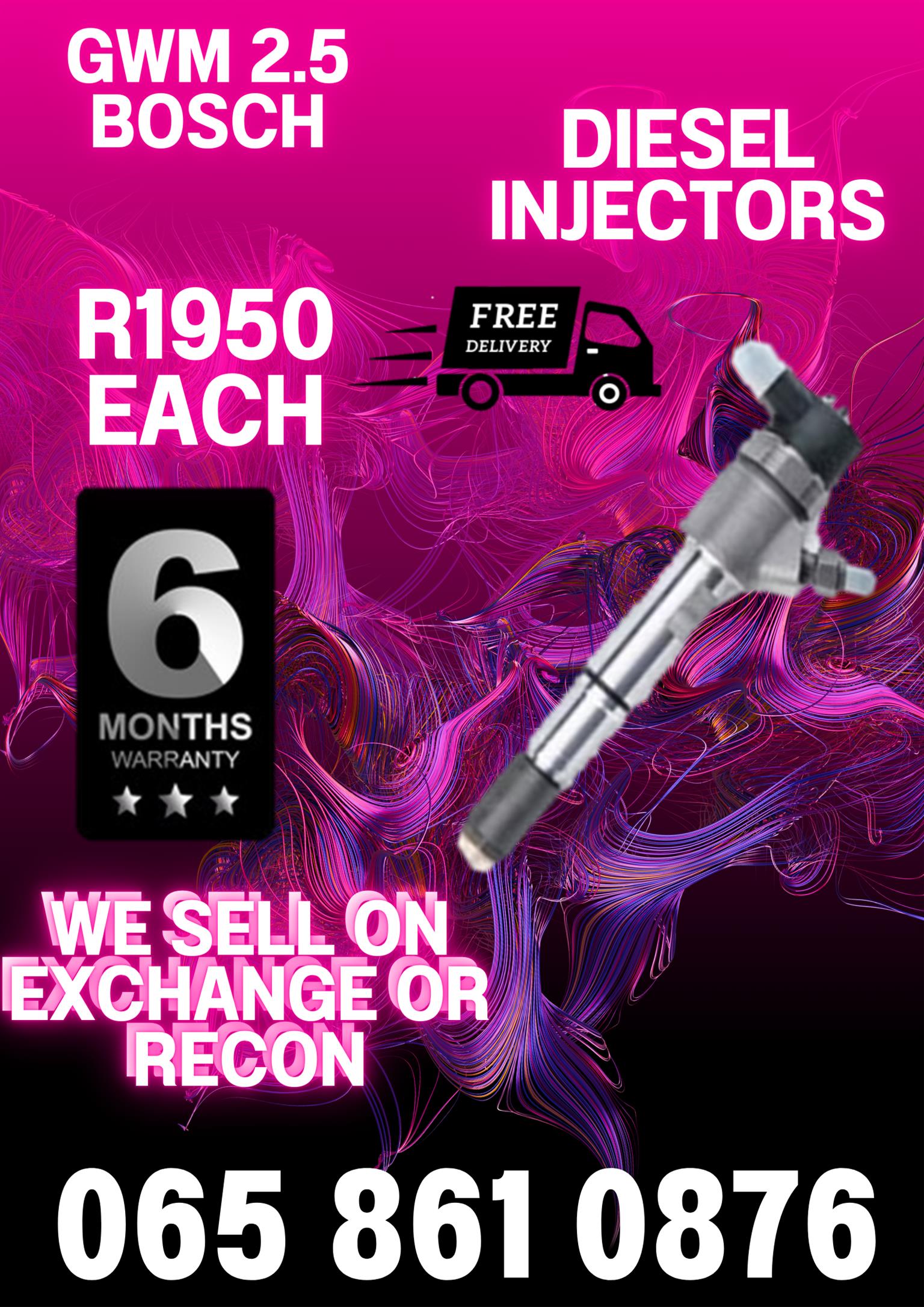 GWM 2.5 STEED DIESEL INJECTORS WE SEL ON EXCHAGE - Private Seller GWM 2.5 STEED DIESEL INJECTORS WE SEL ON EXCHAGE - Private Seller