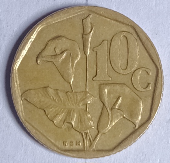 South African 10c 1994 KM135 proof coin for sale