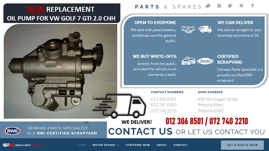 NEW Replacement Oil Pump For VW Golf 7 GTI 2.0 CHH For Sale - Private Seller NEW Replacement Oil Pump For VW Golf 7 GTI 2.0 CHH For Sale - Private Seller