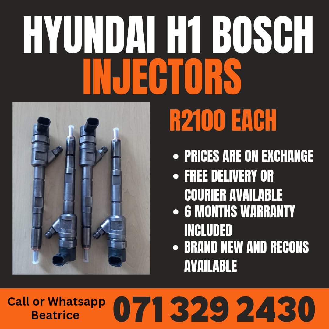 HYUNDAI H1 BOSCH DIESEL INJECTORS FOR SALE WITH WARRANTY - Private Seller HYUNDAI H1 BOSCH DIESEL INJECTORS FOR SALE WITH WARRANTY - Private Seller