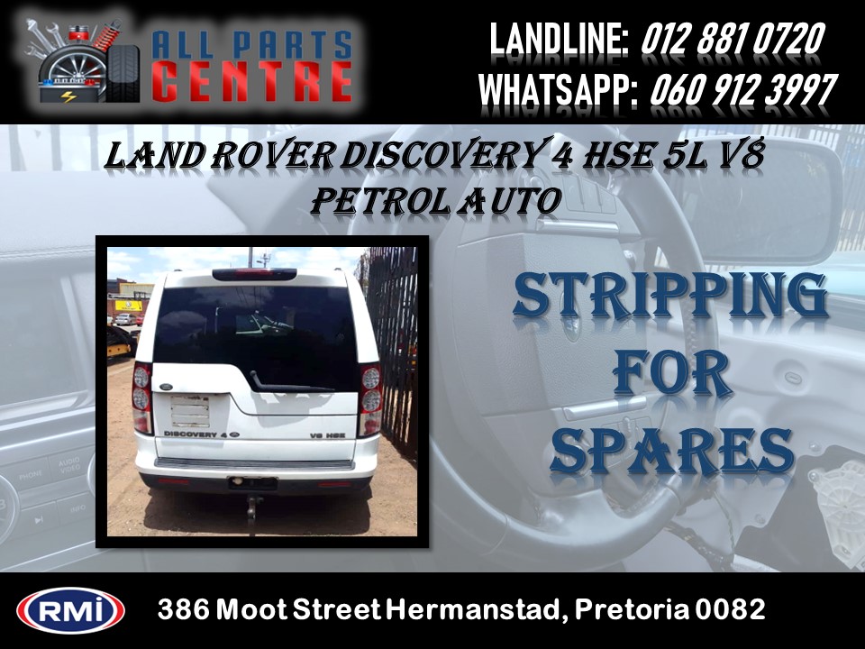 Land Rover Discovery 4 Hse 5L V8 Petrol Automatic Spares