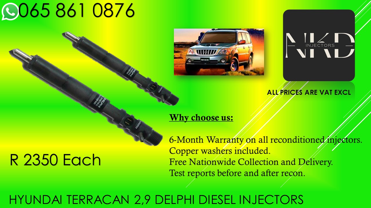 HYUNDAI TERRACAN DIESEL IINJECTORS FOR SALE ON SERVICE EXCHANGE OR RECON - Private Seller HYUNDAI TERRACAN DIESEL IINJECTORS FOR SALE ON SERVICE EXCHANGE OR RECON - Private Seller
