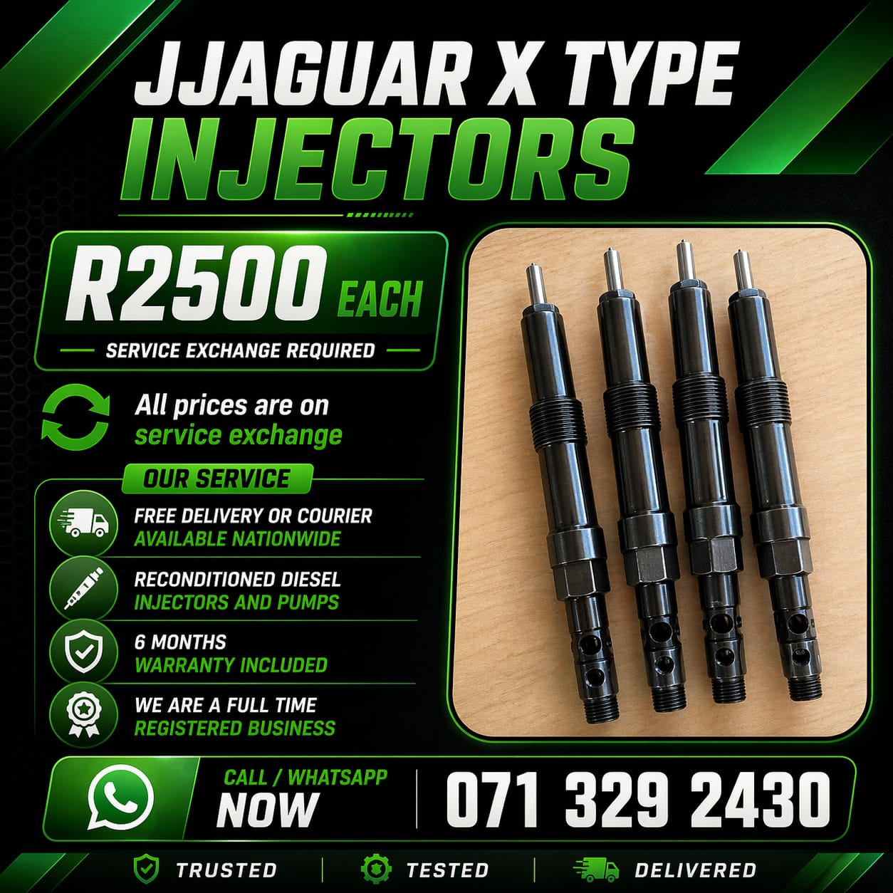 JAGUAR X TYPE INJECTORS FOR SALE WITH WARRANTY - Private Seller JAGUAR X TYPE INJECTORS FOR SALE WITH WARRANTY - Private Seller