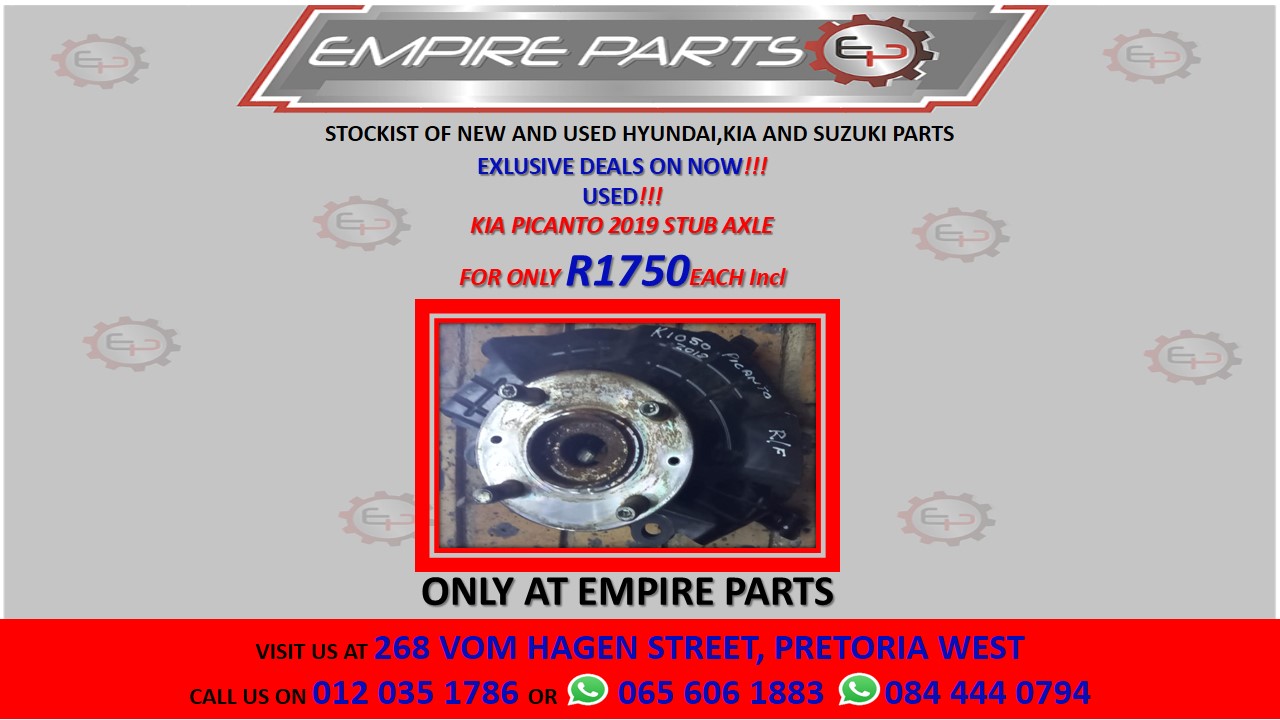 KIA PICANTO 2019 STUB AXLE - Private Seller KIA PICANTO 2019 STUB AXLE - Private Seller