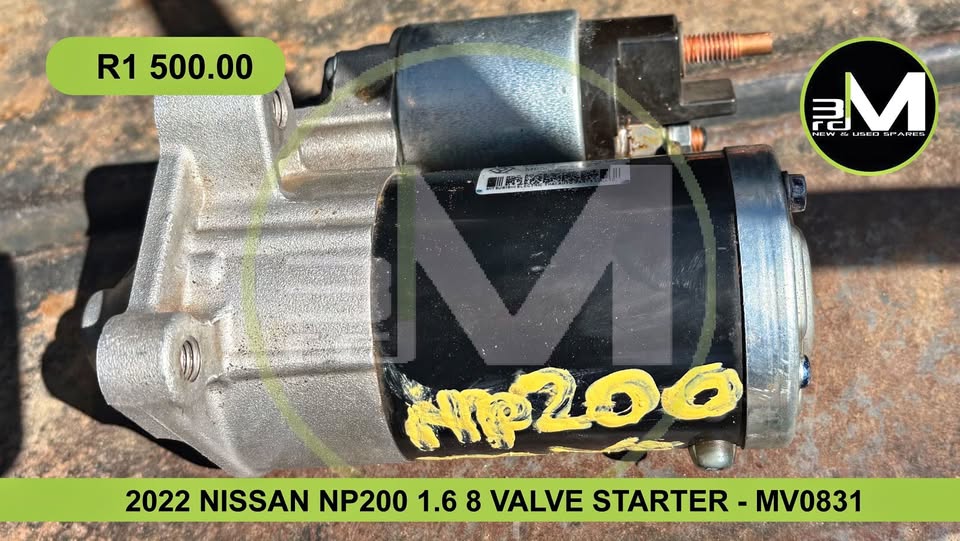 2022 NISSAN NP200 1.6 8 VALVE STARTER – MV0831