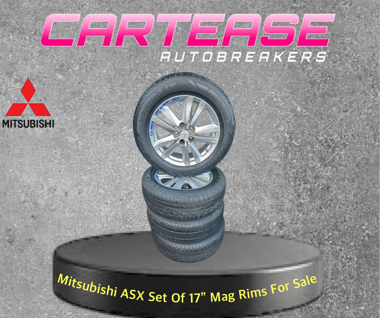 Mitsubishi ASX Set of 17” Mag Rims For Sale - Private Seller