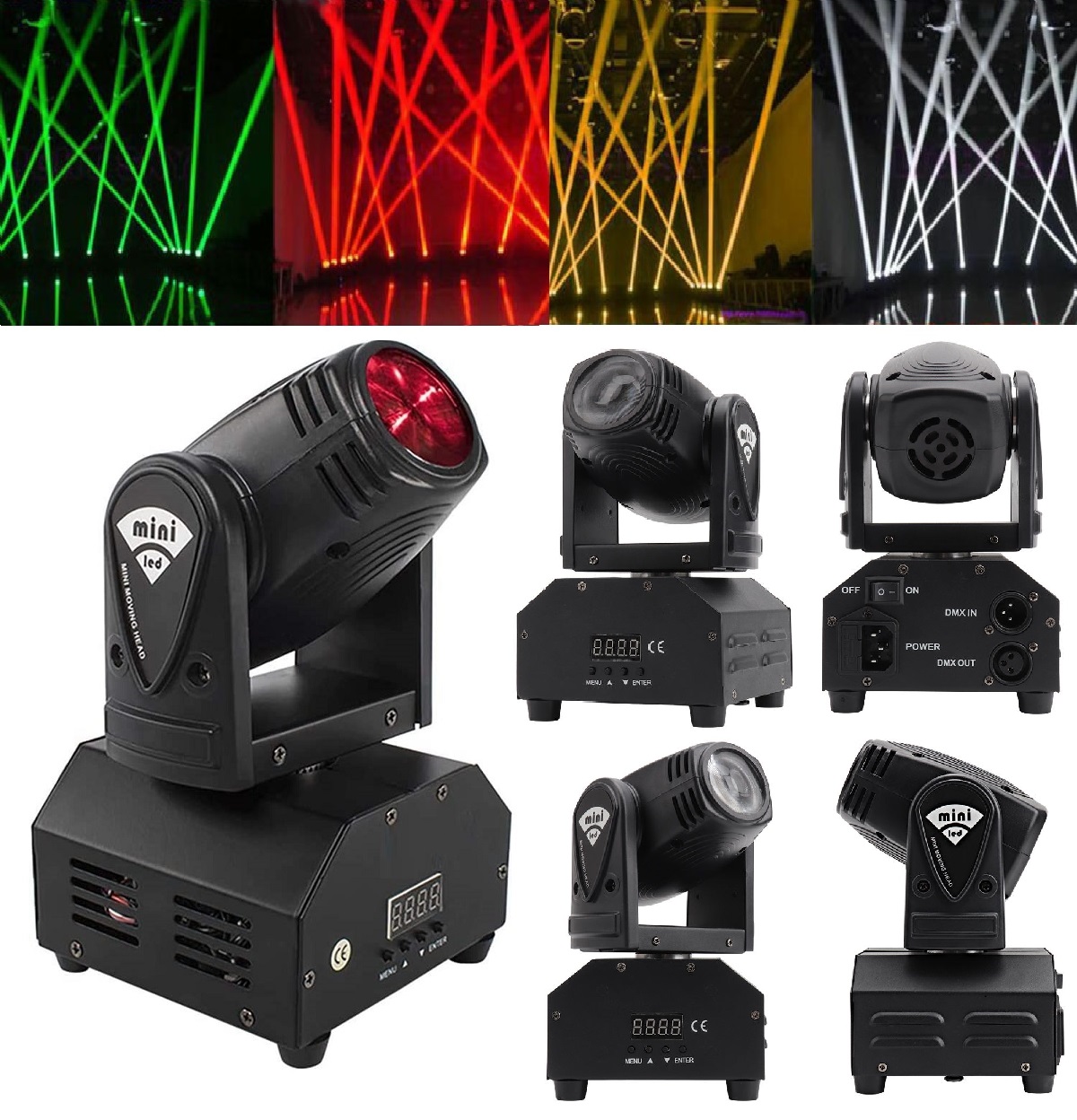 Professional Disco Moving Head Light DMX512 Stage, DJ Party, Night Club, Concert