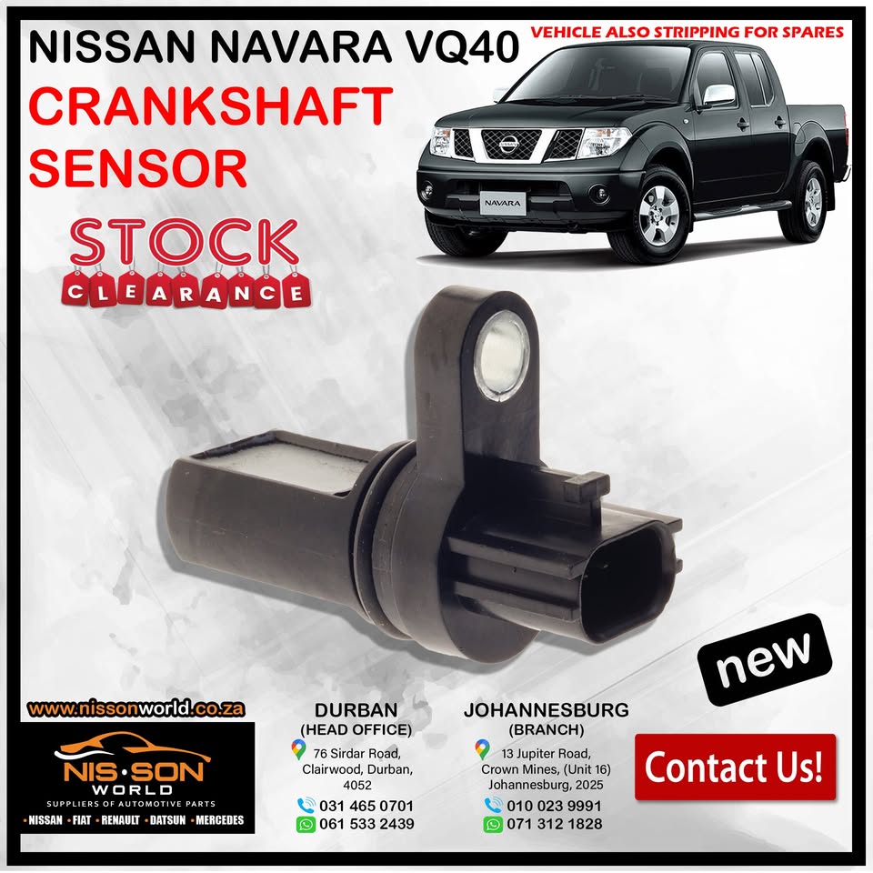 NISSAN NAVARA VQ40 CRANKSHAFT SENSOR - Private Seller