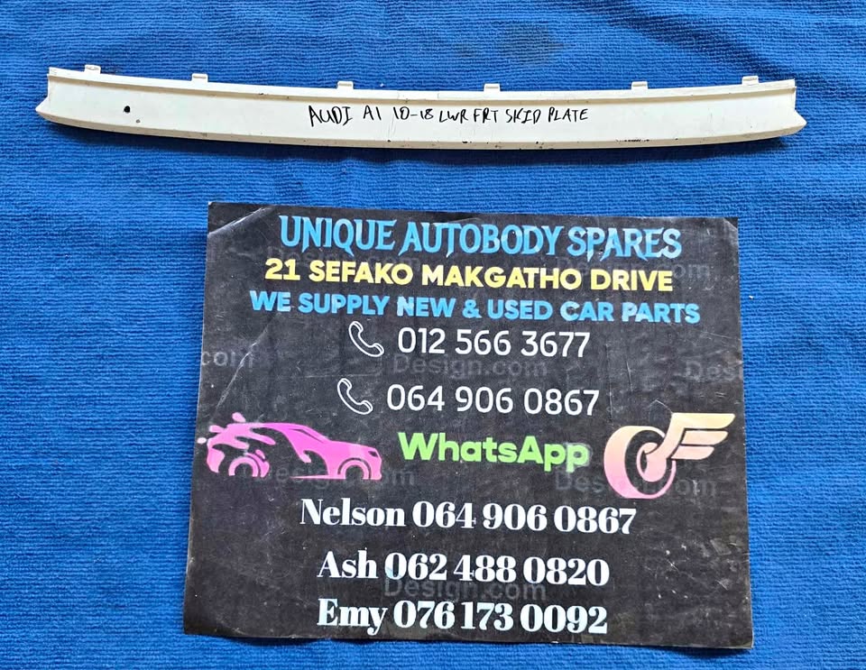 Audi A1 Front Bumper Skid Plate Audi A1 Front Bumper Skid Plate