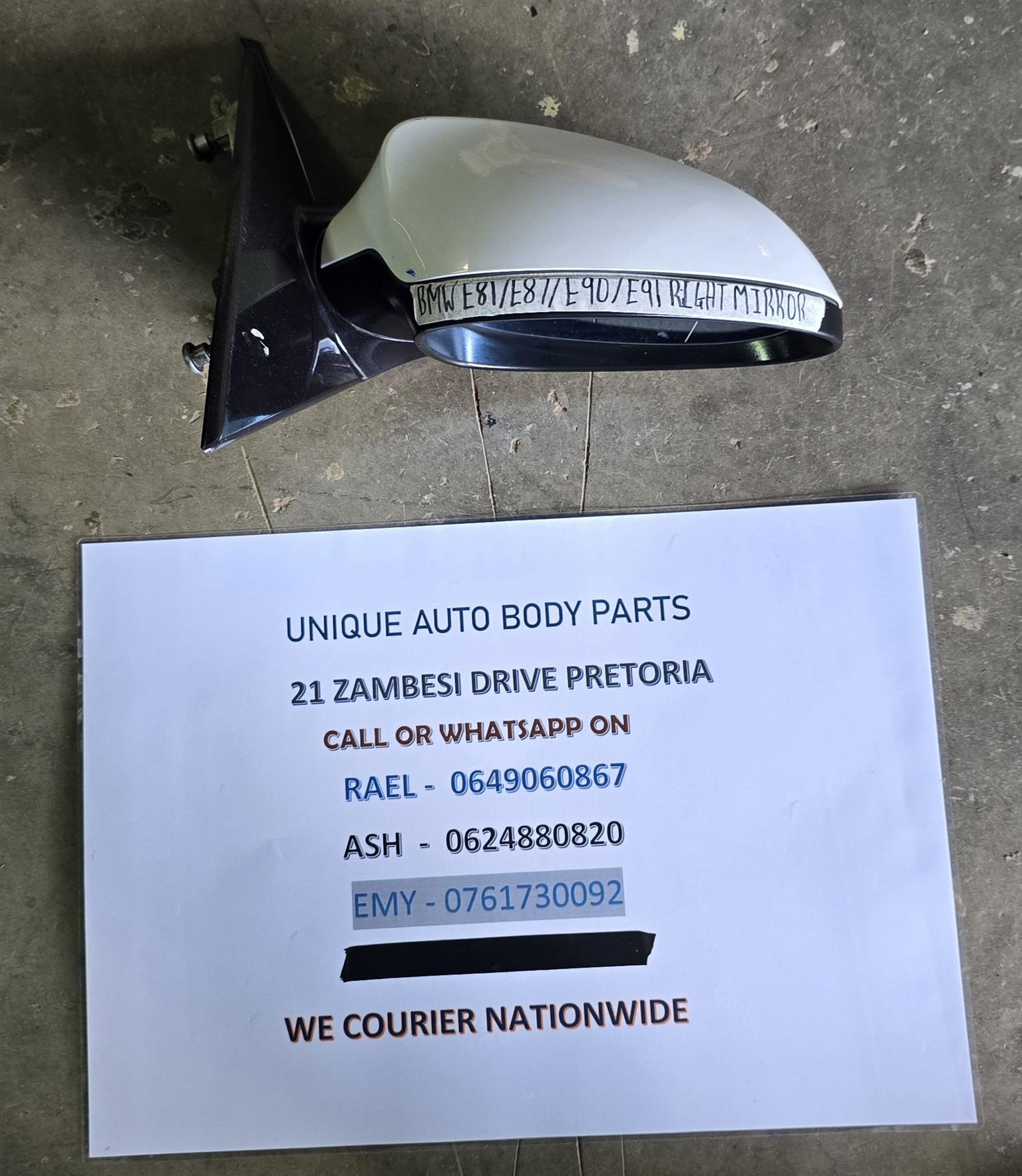 BMW E81/E87/E90/E91 Complete Right Mirror - Private Seller BMW E81/E87/E90/E91 Complete Right Mirror - Private Seller