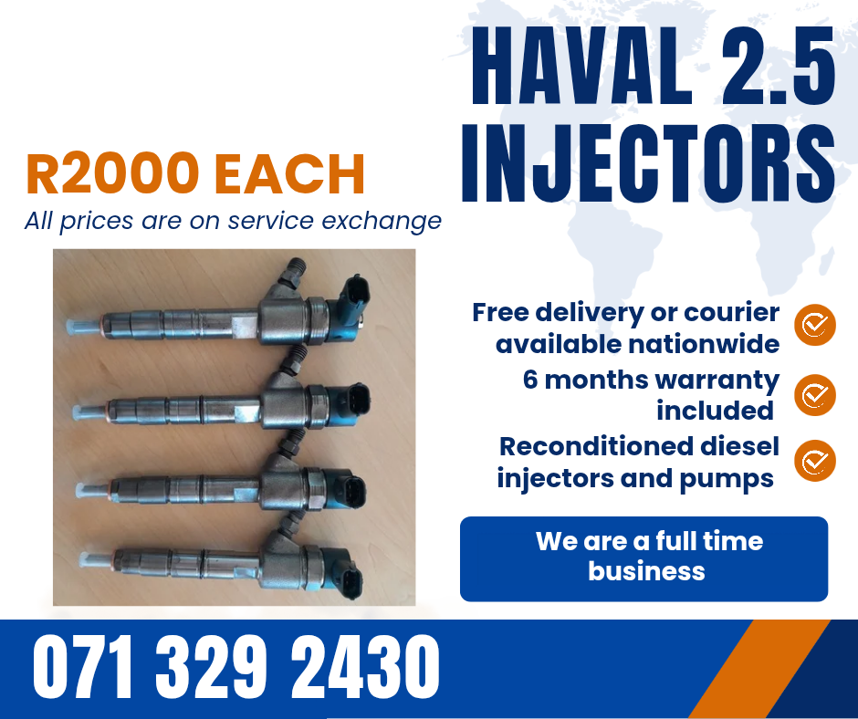 HAVAL 2.5 INJECTORS FOR SALE WITH WARRANTY - Private Seller HAVAL 2.5 INJECTORS FOR SALE WITH WARRANTY - Private Seller
