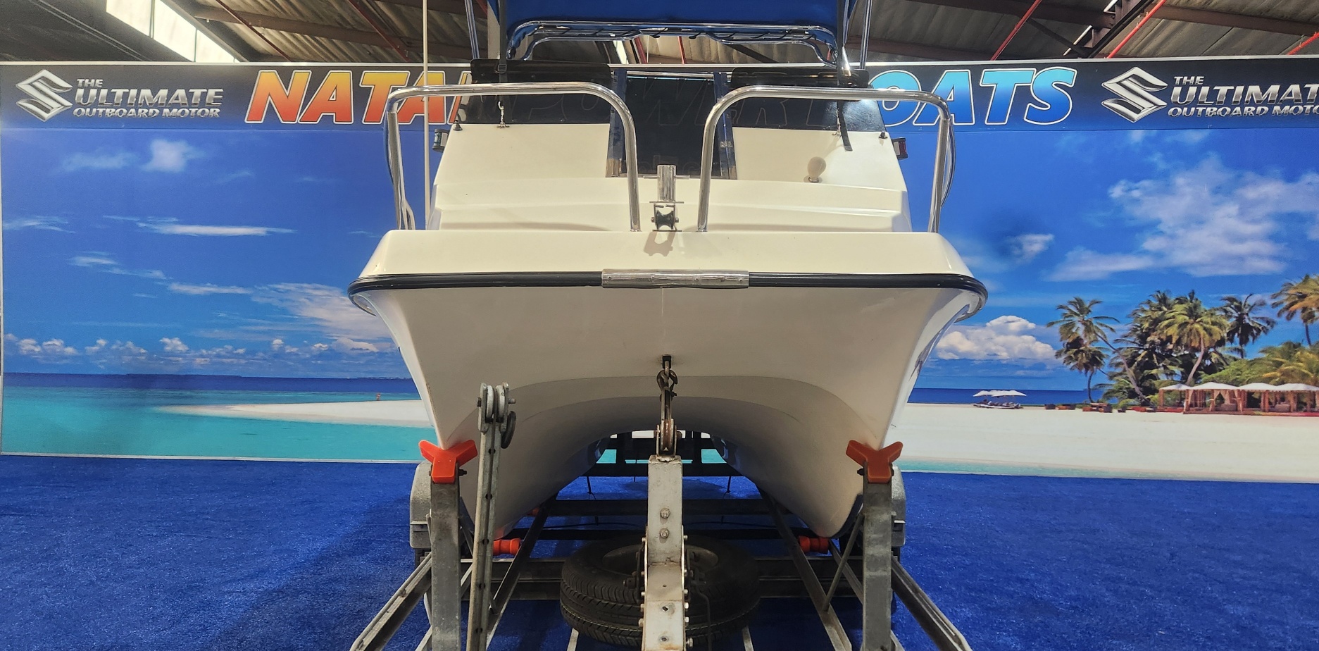 YOGI CAT 500 ON TRAILER 2 X 60 HP SUZUKI 4 STROKES 2011 MODEL 190 / 200 HOURS