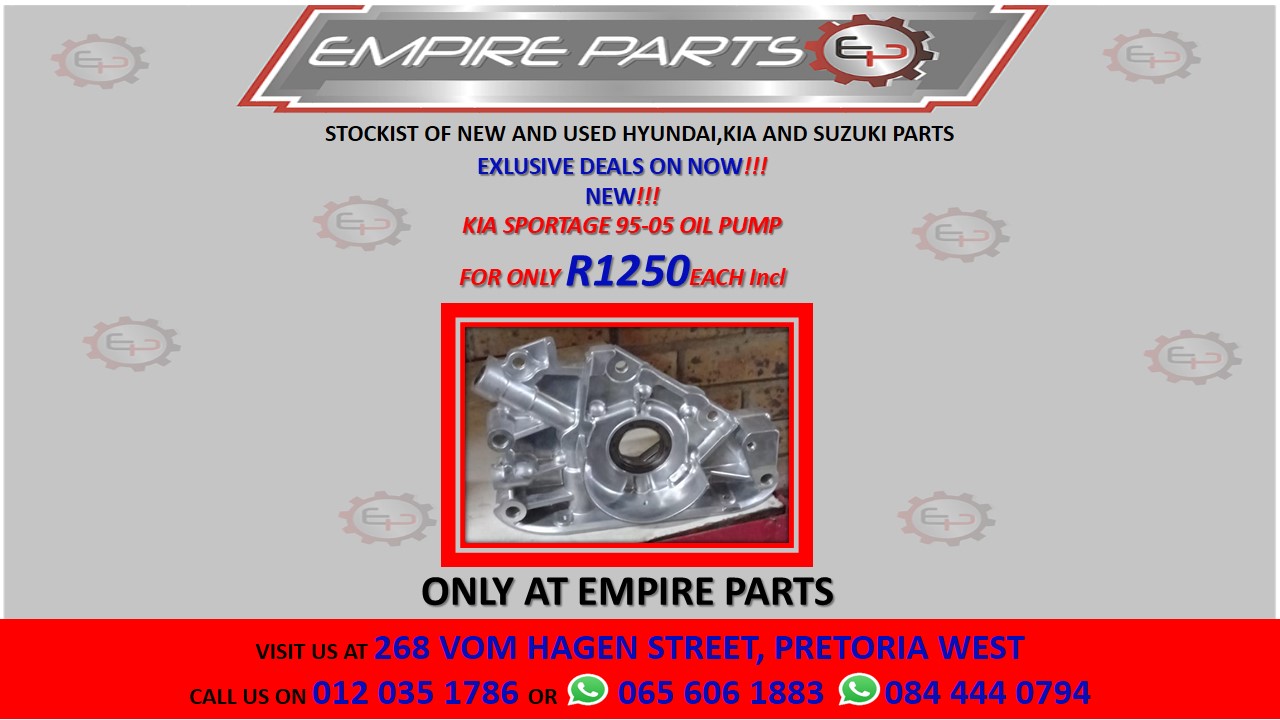 KIA SPORTAGE 95-05 OIL PUMP - Private Seller KIA SPORTAGE 95-05 OIL PUMP - Private Seller