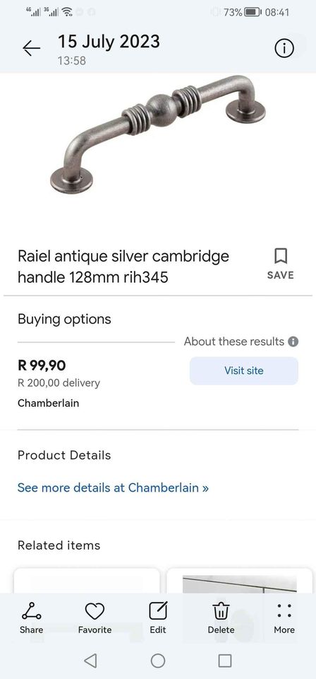 Roco antique handles