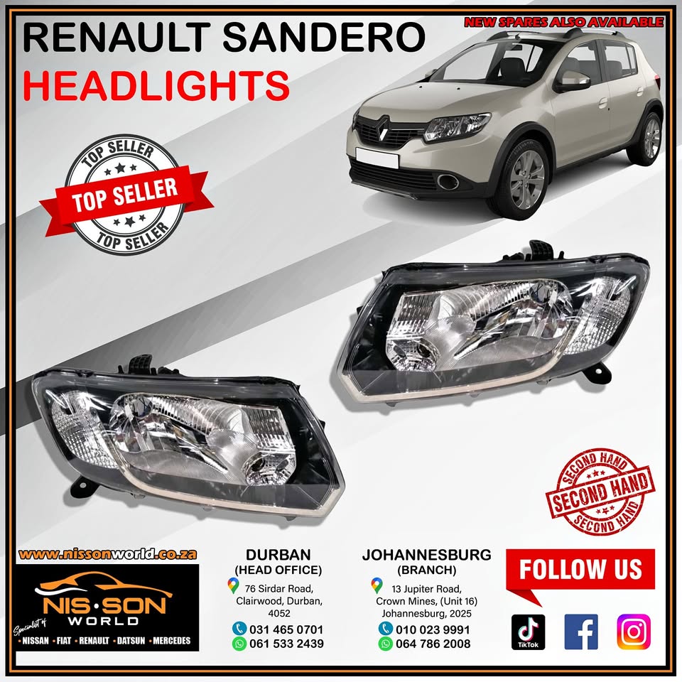 RENAULT SANDERO HEADLIGHTS - Private Seller RENAULT SANDERO HEADLIGHTS - Private Seller