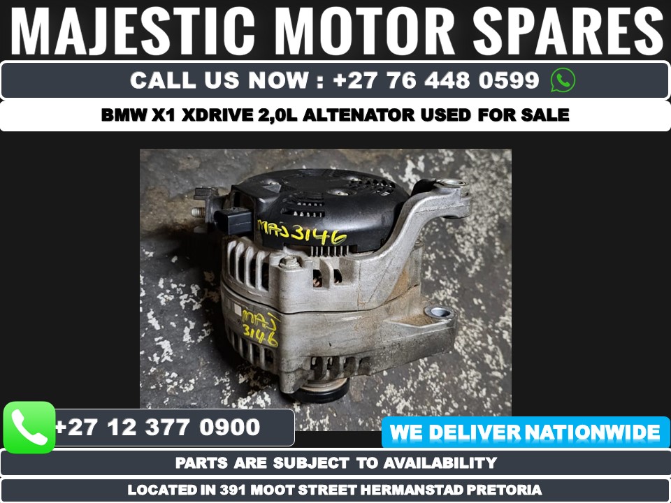 Bmw X1 xdrive 2.0 Alternator used  MAJ3146 - Private Seller