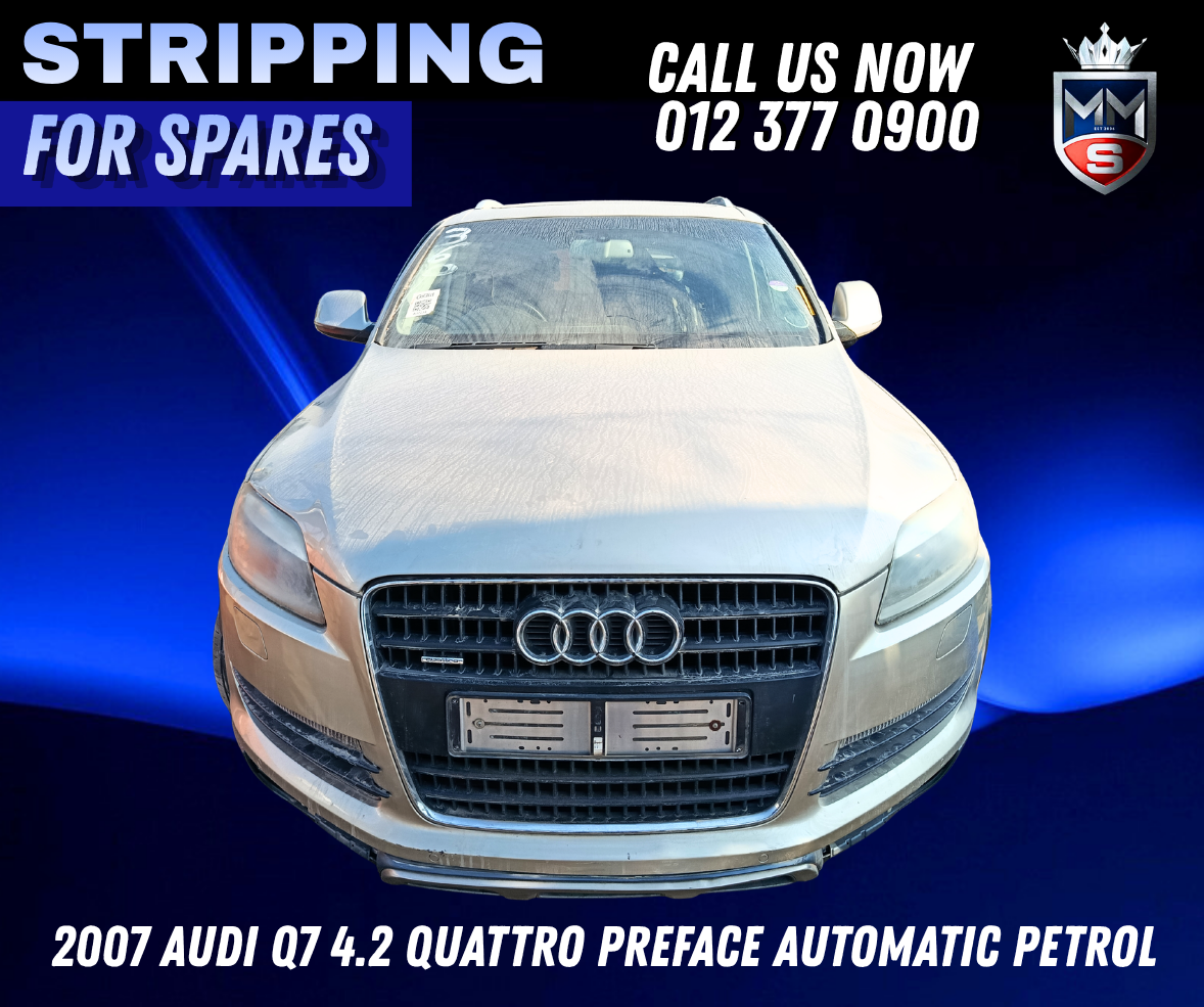 2007 Audi Q7 4.2 Quattro Preface Automatic Petrol – Stripping for Spares - Private Seller 2007 Audi Q7 4.2 Quattro Preface Automatic Petrol – Stripping for Spares - Private Seller