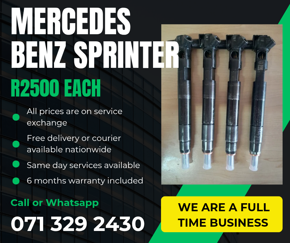 MERCEDES BENZ SPRINTER 651 INJECTORS FOR SALE WITH WARRANTY
