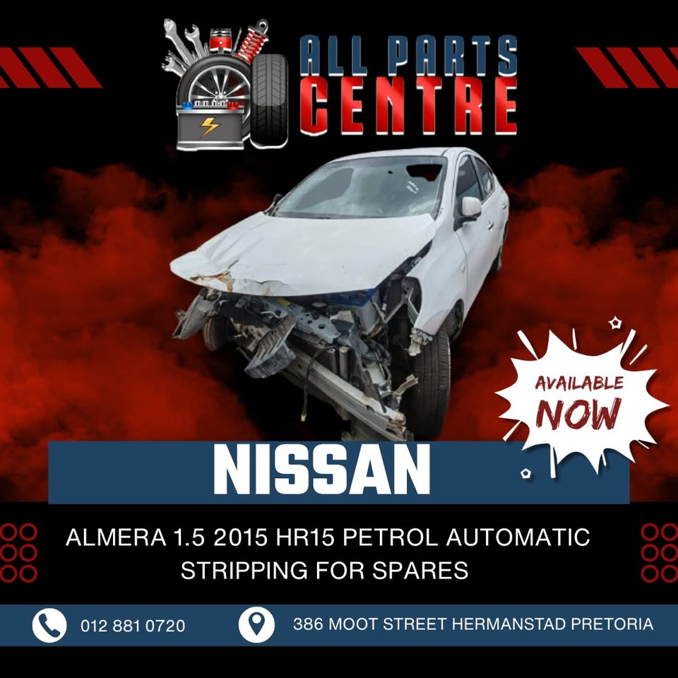 Nissan Almera 1.5 HR15 2015 Petrol Automatic – Stripping for Spares - Private Seller