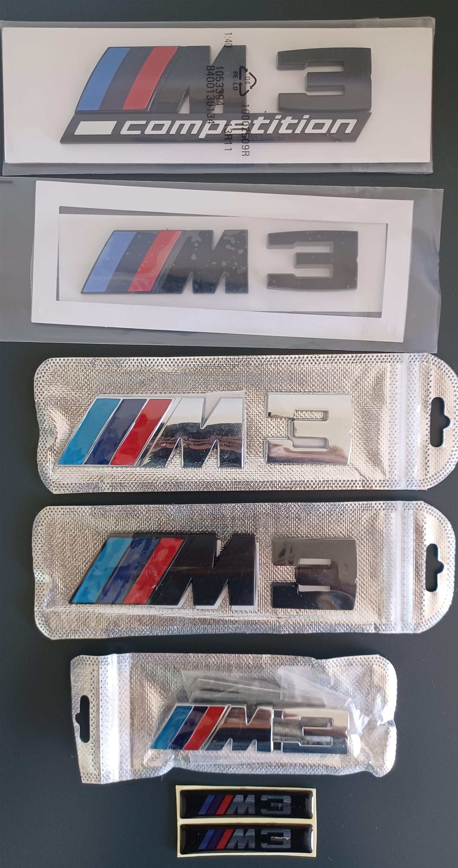 BMW M3 / M3 Competition Badges emblems - Private Seller