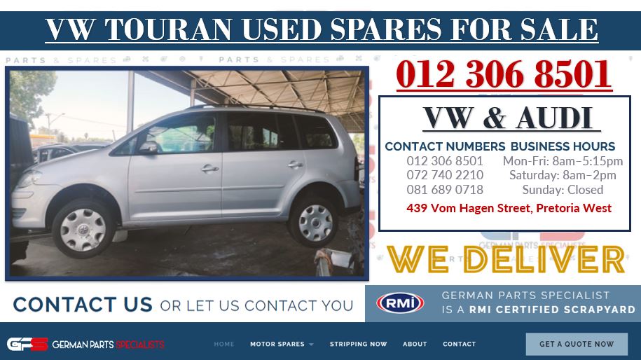 VW TOURAN USED SPARES FOR SALE - Private Seller VW TOURAN USED SPARES FOR SALE - Private Seller
