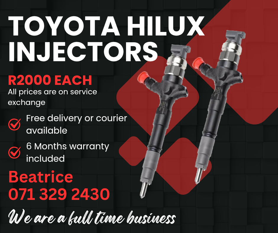 TOYOTA HILUX DIESEL INJECTORS FOR SALE WITH WARRANTY - Private Seller TOYOTA HILUX DIESEL INJECTORS FOR SALE WITH WARRANTY - Private Seller