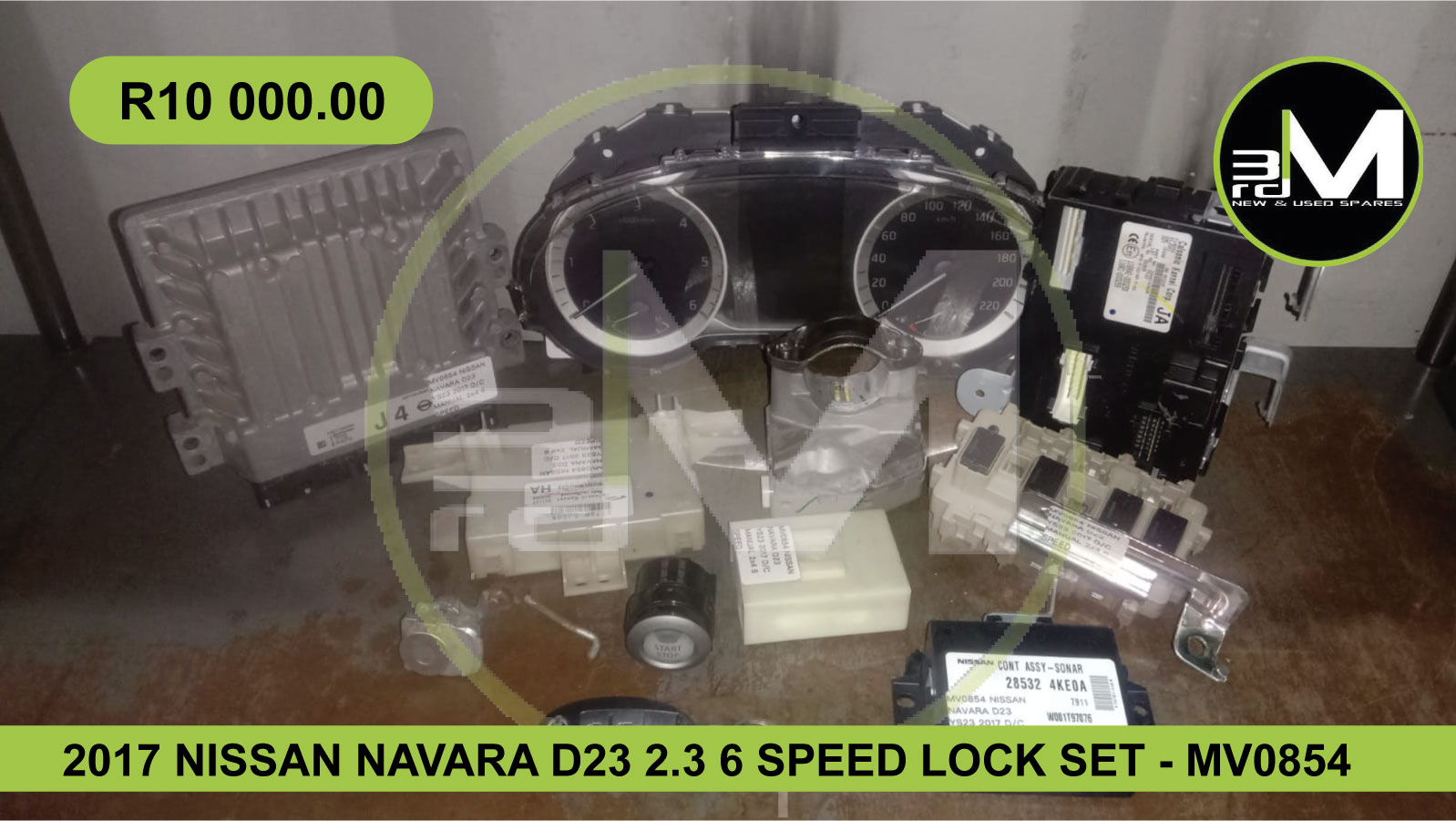 2017 NISSAN NAVARA D23 2.3 6 SPEED LOCK SET – MV0854 2017 NISSAN NAVARA D23 2.3 6 SPEED LOCK SET – MV0854