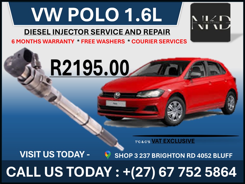 Vw Polo 1.6L Diesel Injectors on Recondition