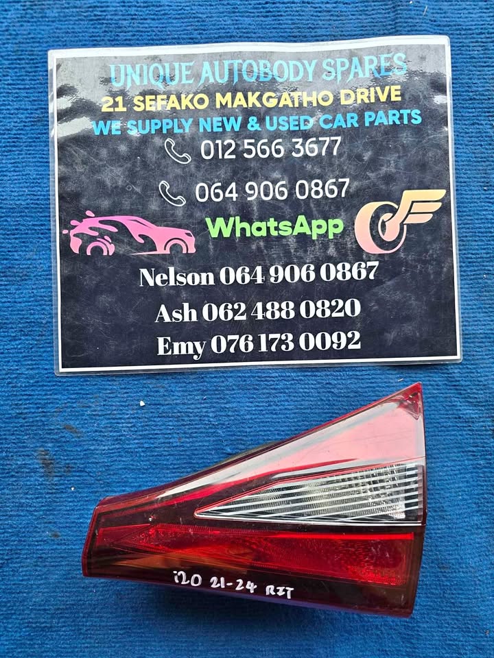 Hyundai i20 Right Inner Rear Tail Light Hyundai i20 Right Inner Rear Tail Light