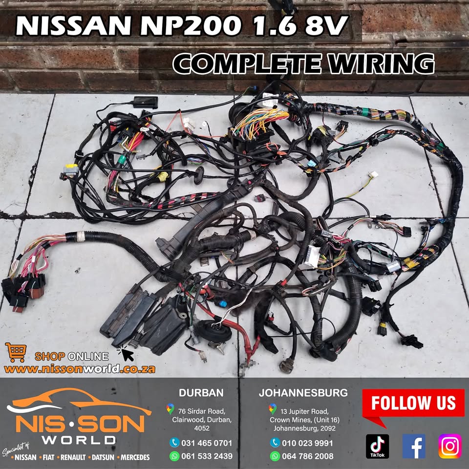 NISSAN NP200 1.6 8V COMPLETE WIRING - Private Seller NISSAN NP200 1.6 8V COMPLETE WIRING - Private Seller
