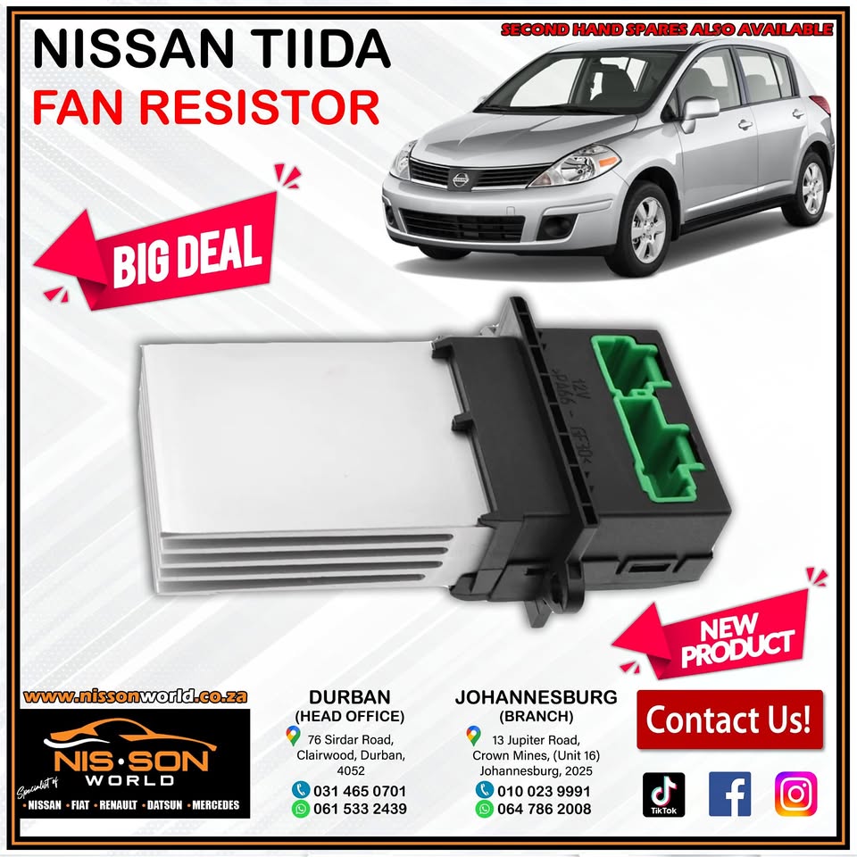NISSAN TIIDA FAN RESISTOR