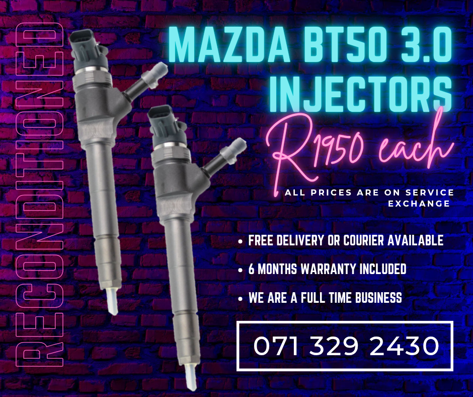 MAZDA BT50 3.0 INJECTORS FOR SALE WITH WARRANTY INCLUDED - Private Seller MAZDA BT50 3.0 INJECTORS FOR SALE WITH WARRANTY INCLUDED - Private Seller