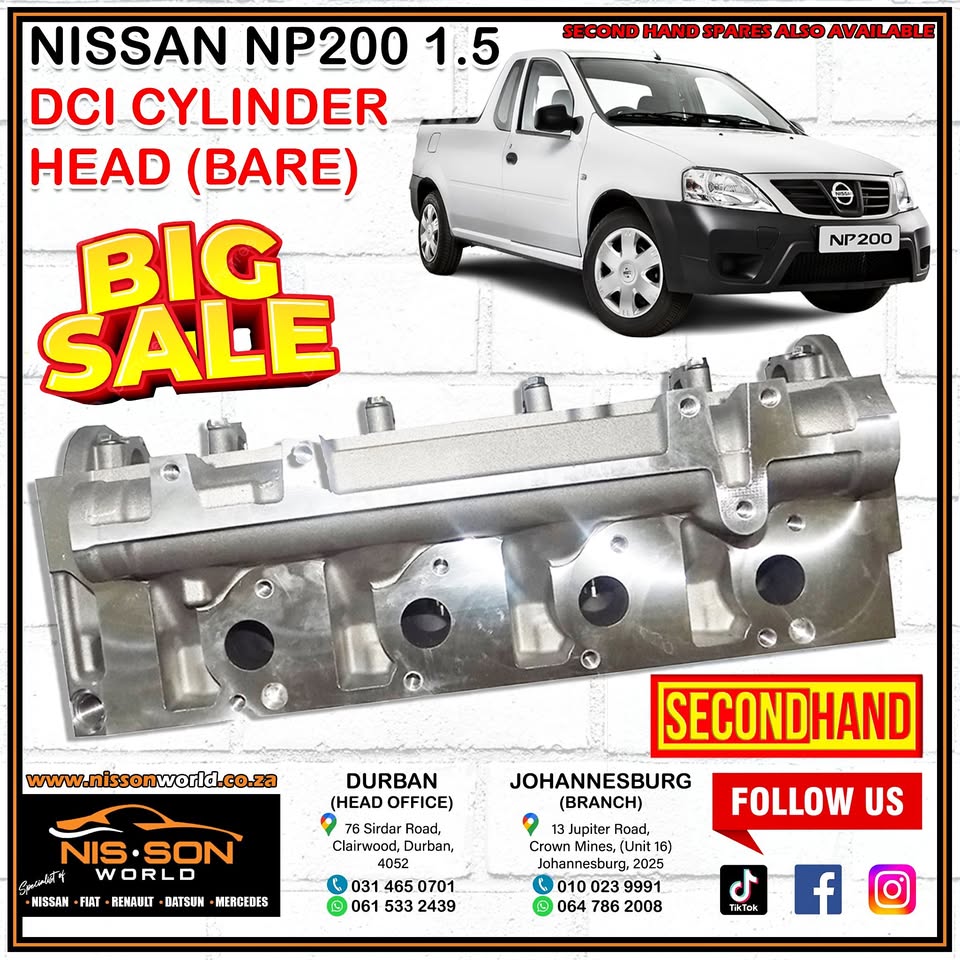 NISSAN NP200 1.5 DCI CYLINDER HEAD (BARE) - Private Seller