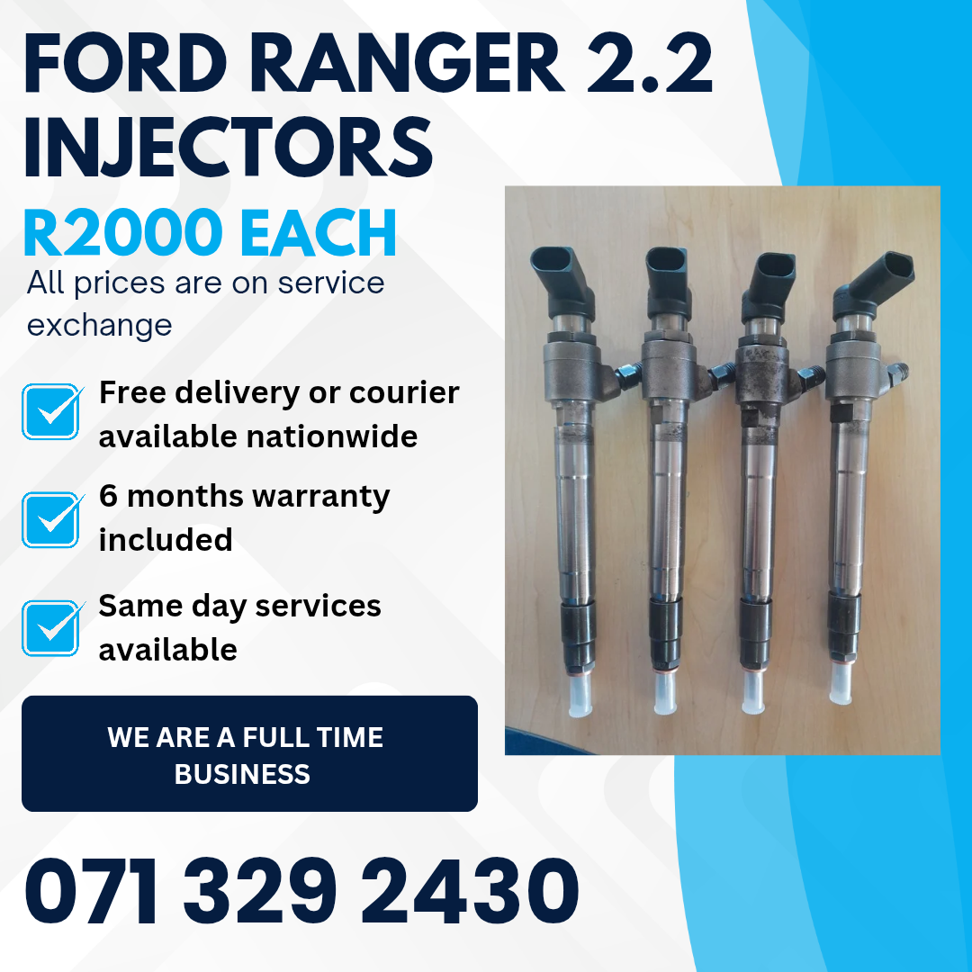 FORD RANGER 2.2 DIESEL INJECTORS FOR SALE WITH WARRANTY - Private Seller FORD RANGER 2.2 DIESEL INJECTORS FOR SALE WITH WARRANTY - Private Seller