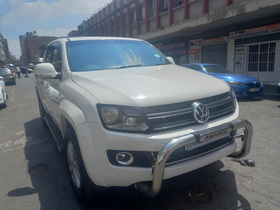 2014 VW AMAROK 2.0 DIESEL, AUTOMATIC TRANSMISSION, WHITE COLOUR, MILEAGE