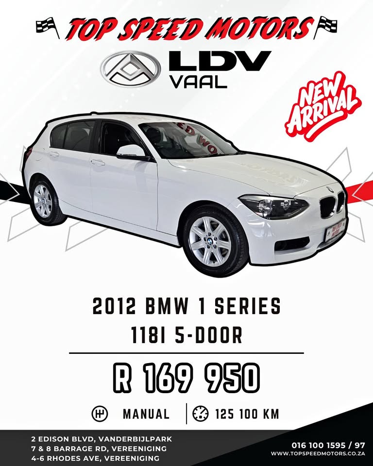 2012 BMW 118I 5DOOR