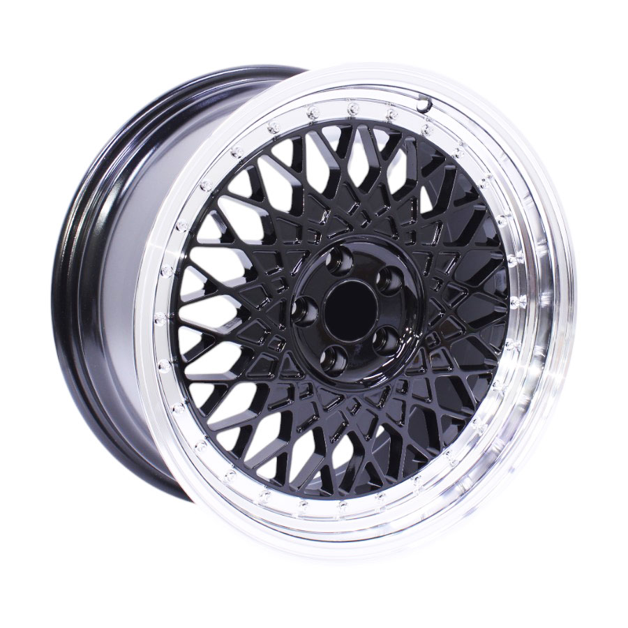 17″ E014 5/100 Gloss Black Hyper Lip Alloy Wheels