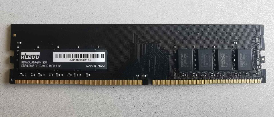 KLEVV 16GB (16GB x 1) 2666MHz DDR4 Desktop RAM 