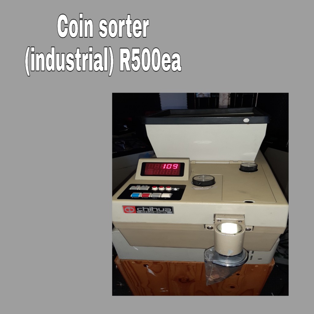 Coin sorter, R500 ea